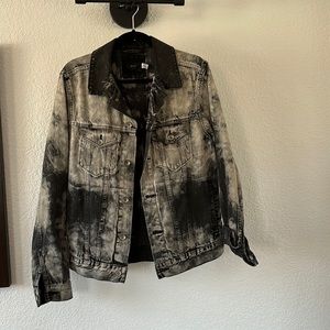 BDG bleach washed black/grey denim jacket